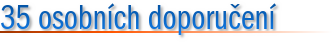 35 osobních doporučení